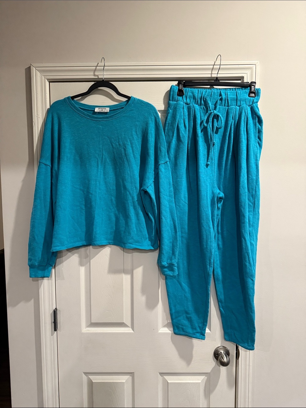 Zenana  Bright Teal Two-Piece Set